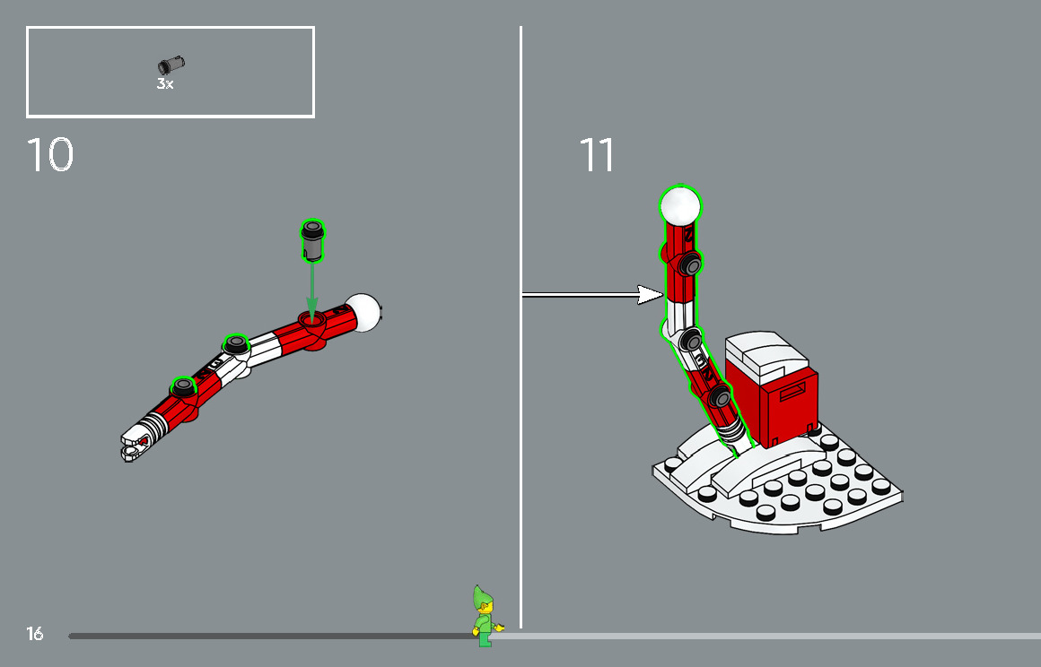 Wikibricks3D - 10339 Santa Post Office 3D print model_16