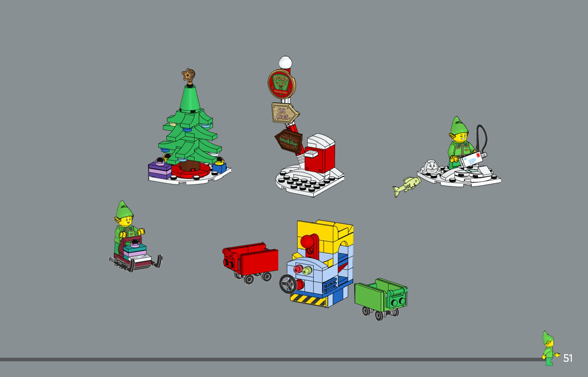 Wikibricks3D - 10339 Santa Post Office 3D print model_49