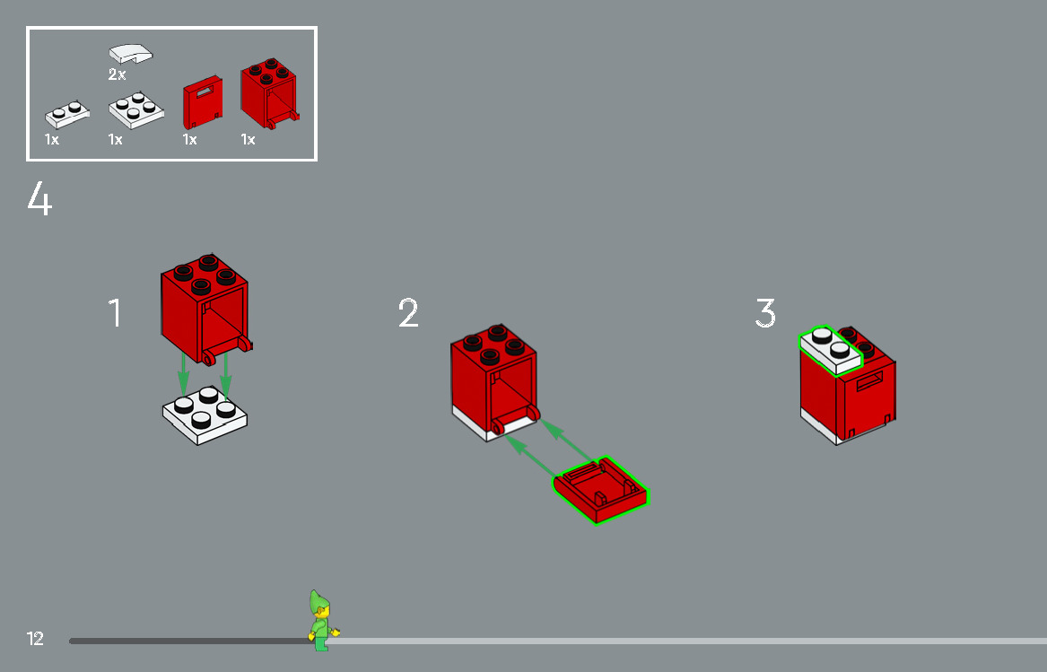 Wikibricks3D - 10339 Santa Post Office 3D print model_11
