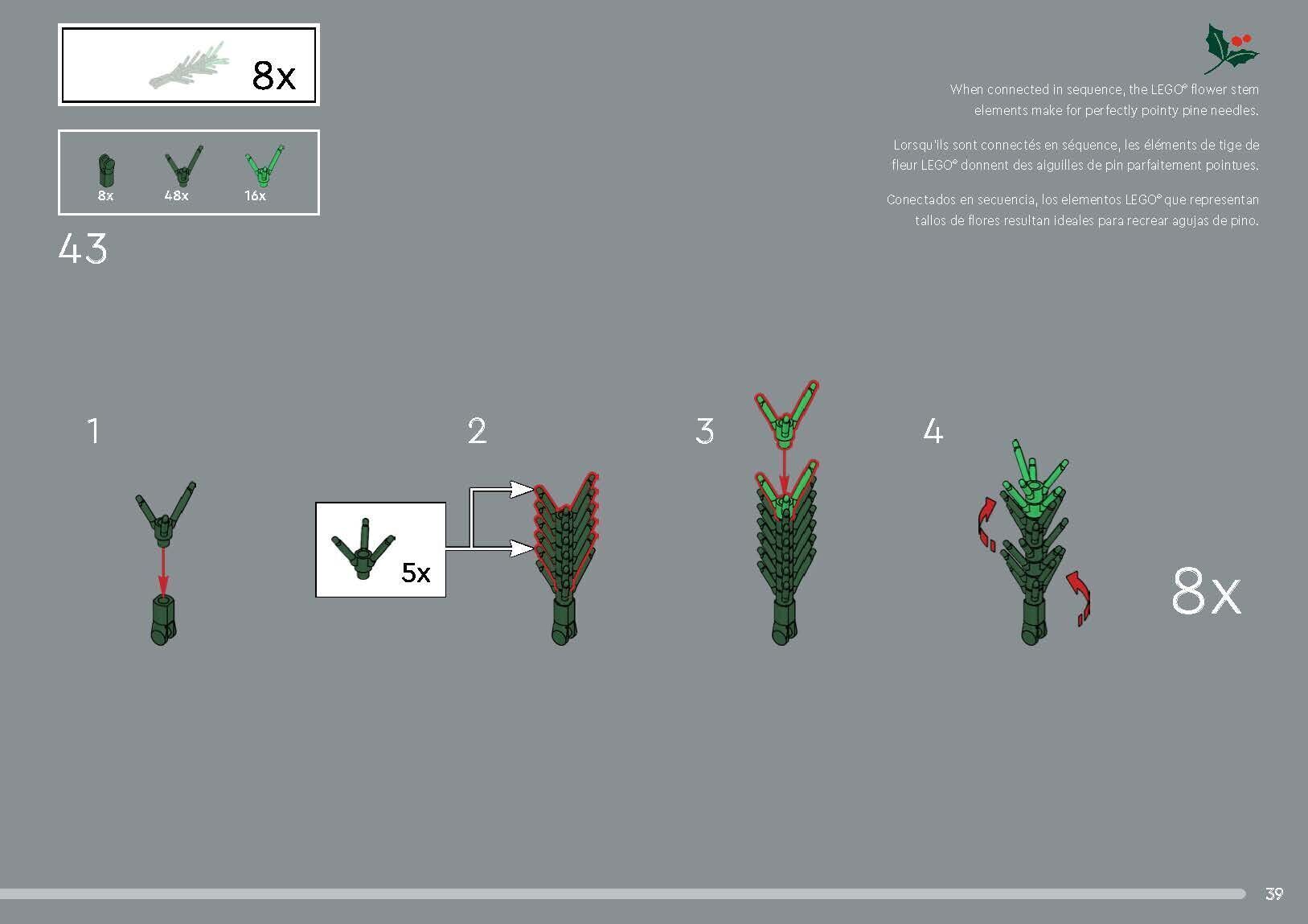 Wikibricks3D - 10340 Wreath 3D print model_31