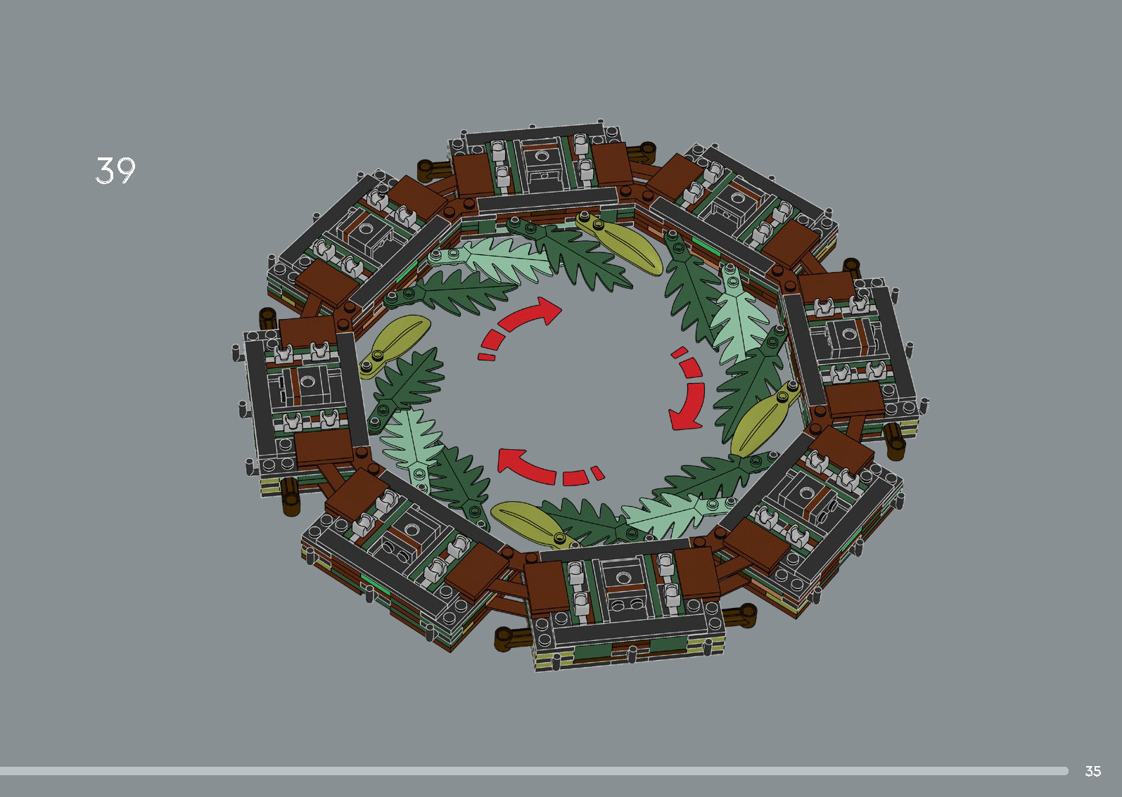 Wikibricks3D - 10340 Wreath 3D print model_27