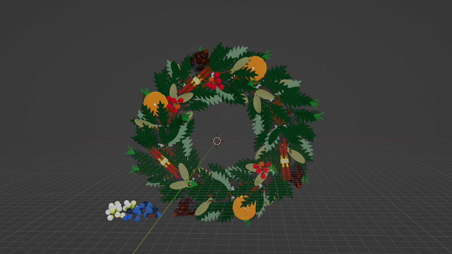 Wikibricks3D - 10340 Wreath 3D print model_1