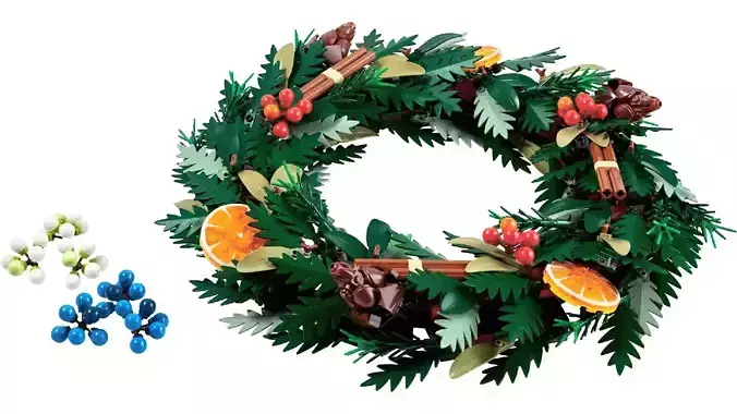 Wikibricks3D - 10340 Wreath 3D print model