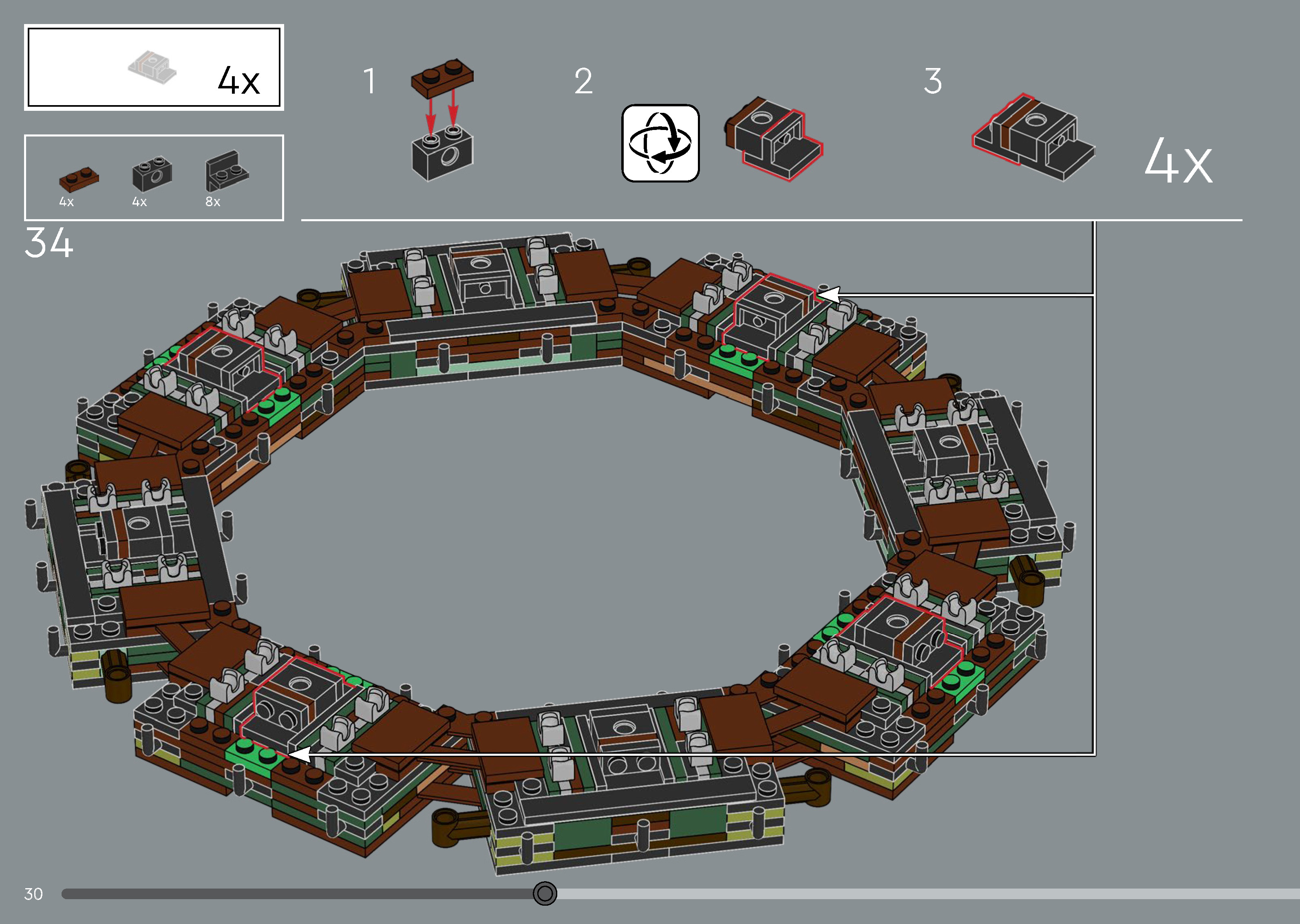 Wikibricks3D - 10340 Wreath 3D print model_22