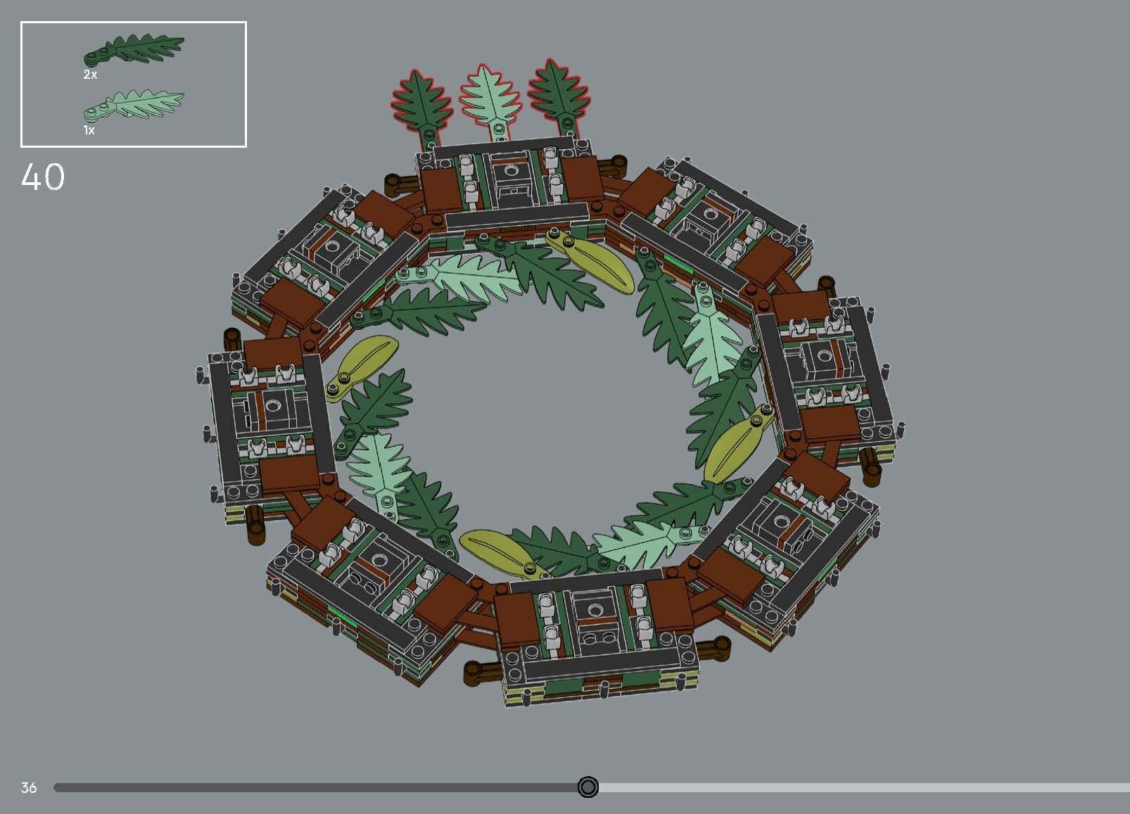 Wikibricks3D - 10340 Wreath 3D print model_28