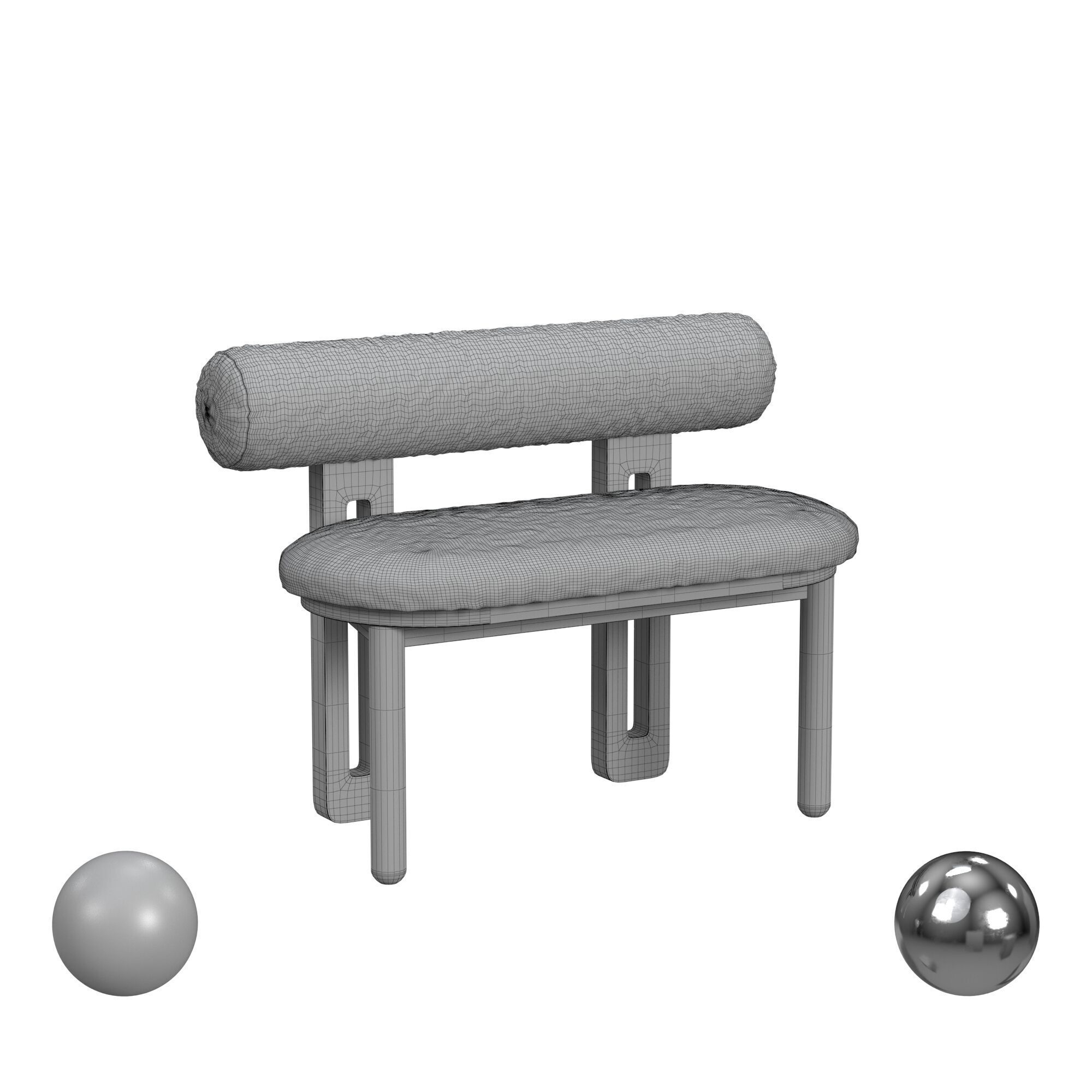  Ca Roll Settee Nathan Anthony Furniture 3D model_3