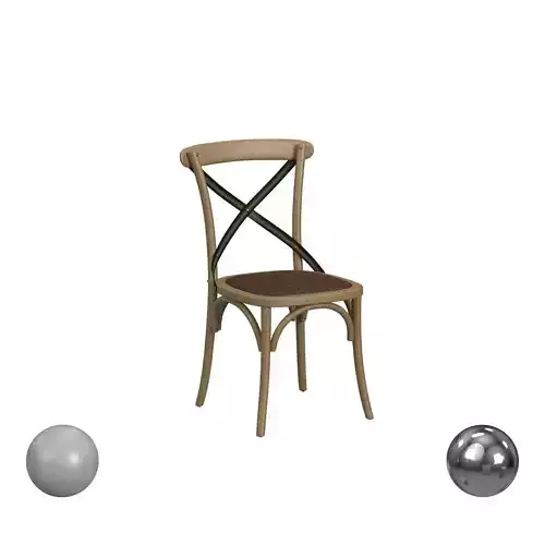 Eleanor  X Back Farmhouse Side Chair