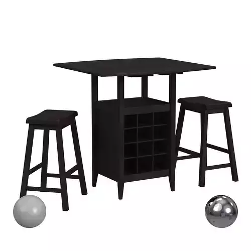 Casey 3 Pc Set Drop Leaf Pub Table