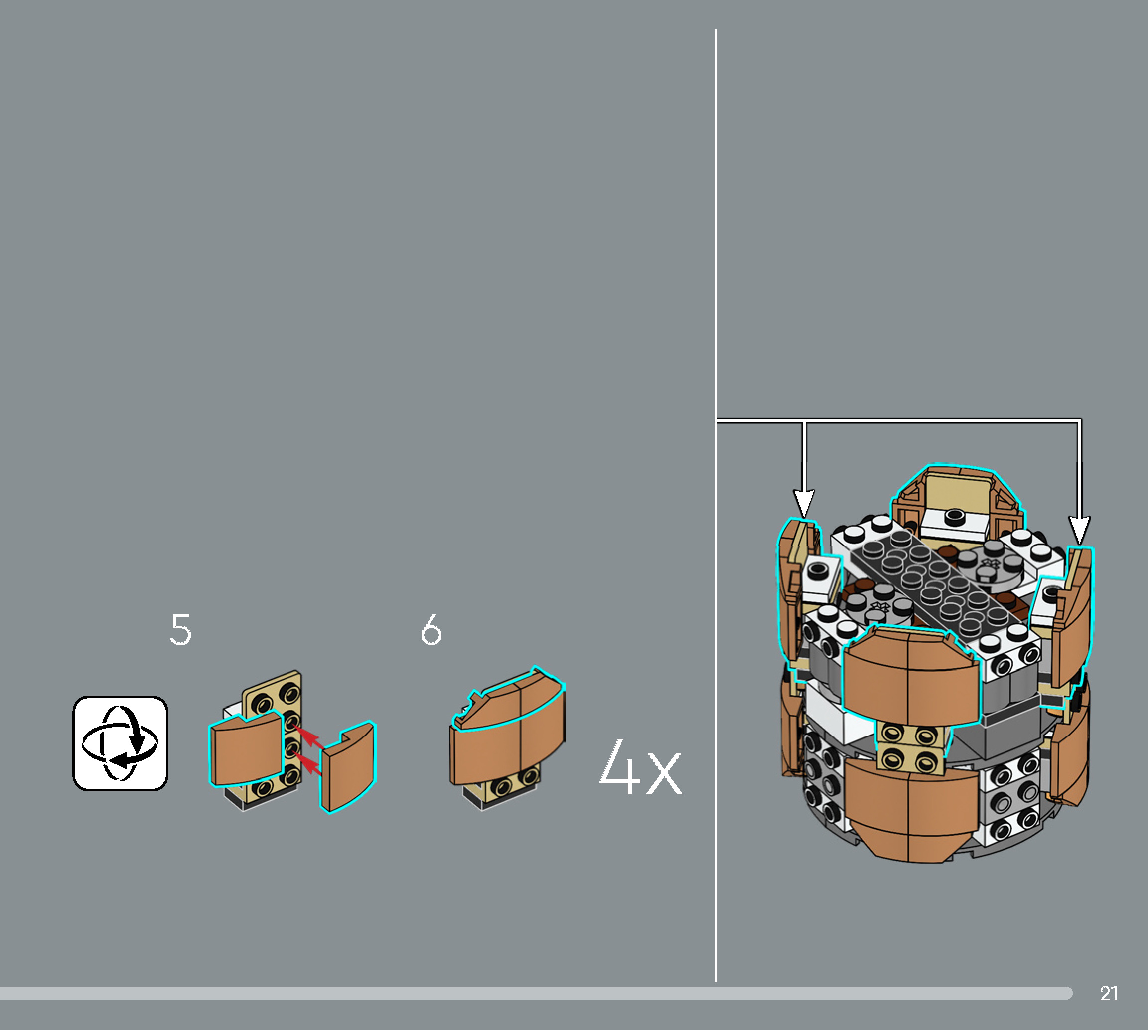 Wikibricks3D - 10370 Poinsettia 3D print model_14