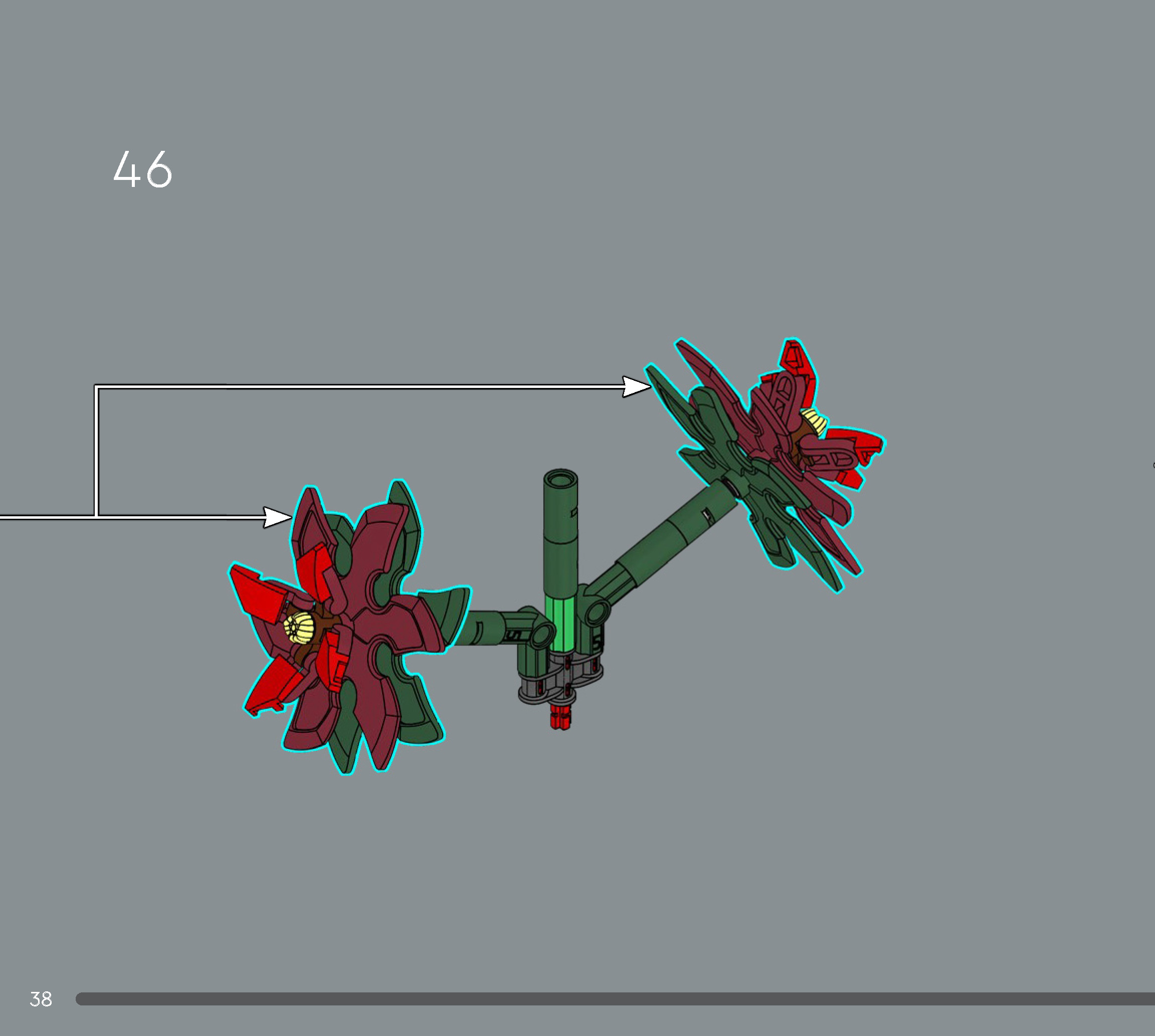 Wikibricks3D - 10370 Poinsettia 3D print model_31