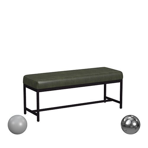Chase Faux Leather Bench 3D model
