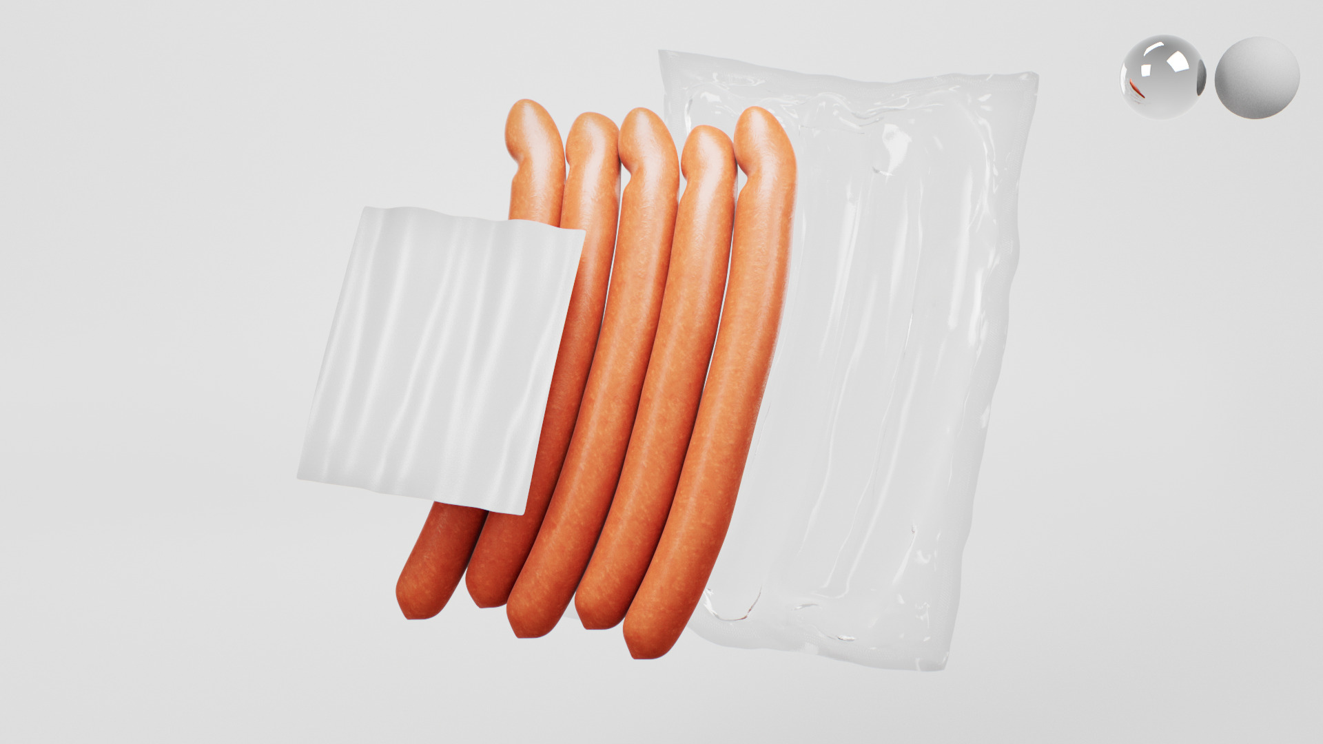 Sausage 3D model_11