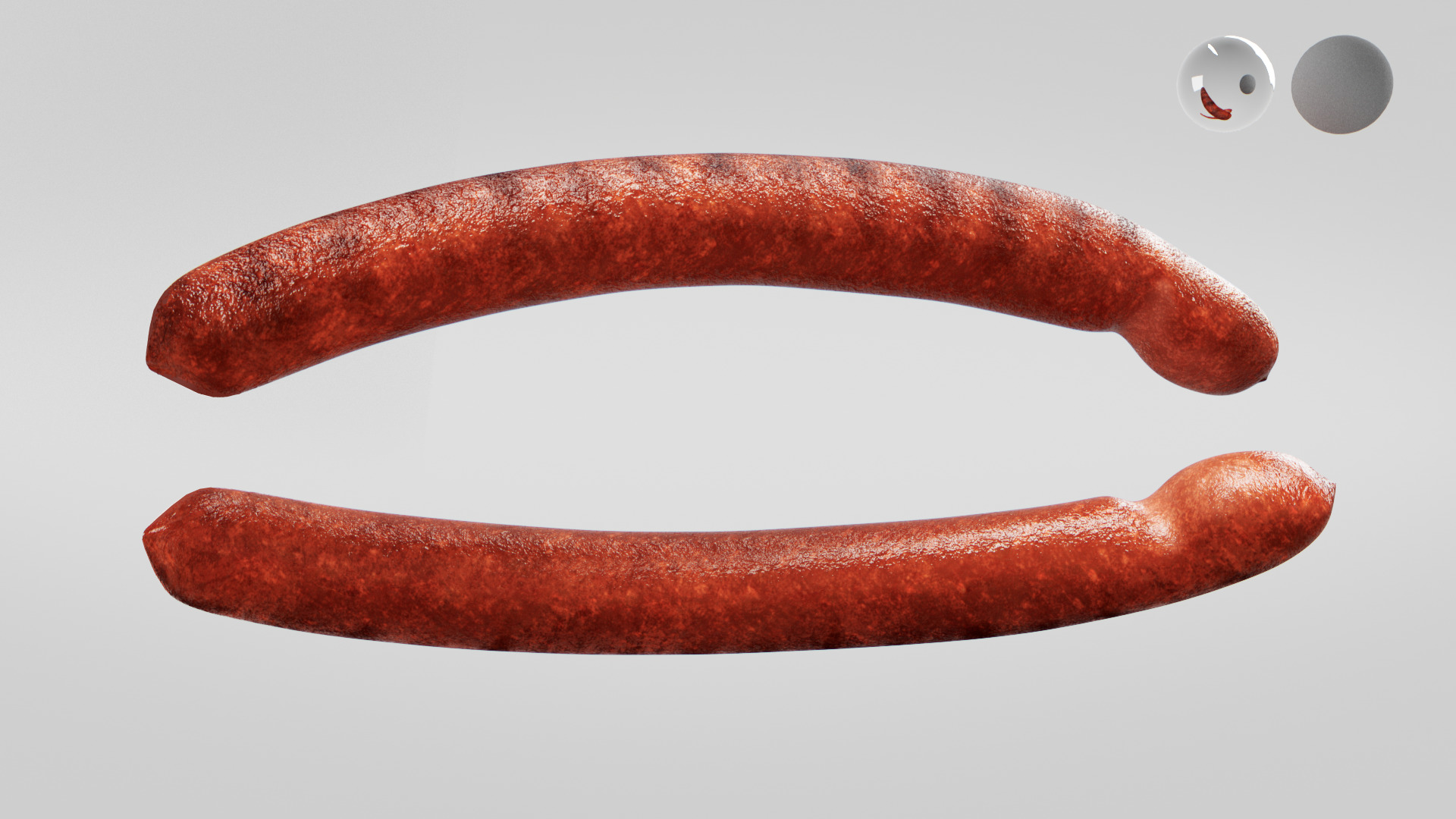 Sausage 3D model_6