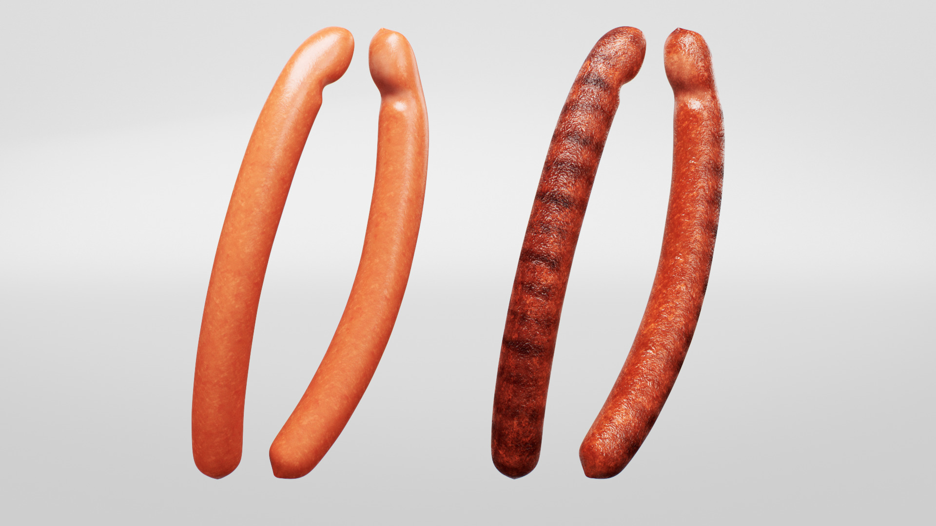 Sausage 3D model_4
