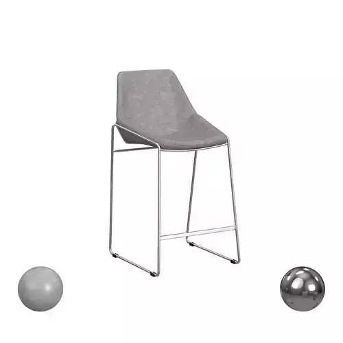 Alexis Mid - Century Counter Stool 3D model