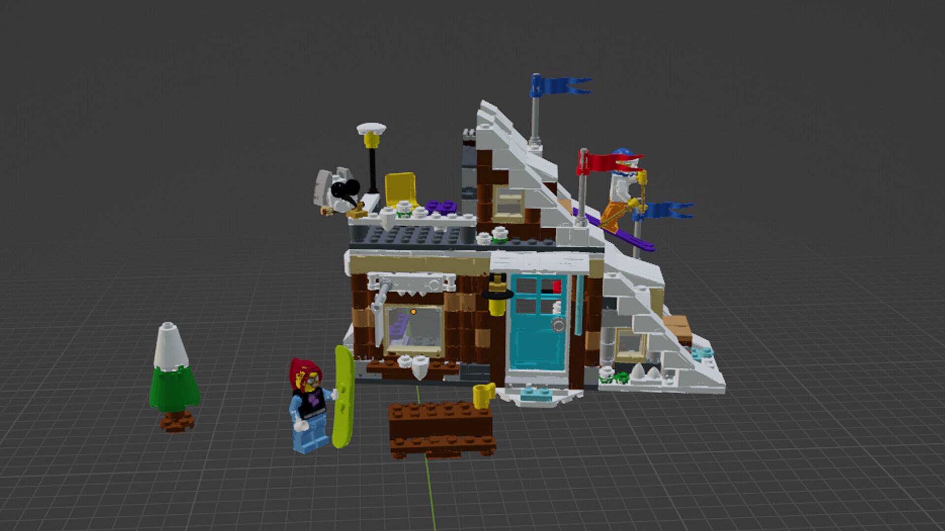 Wikibricks3D - 31080 Modular Winter Vacation 3D print model_1