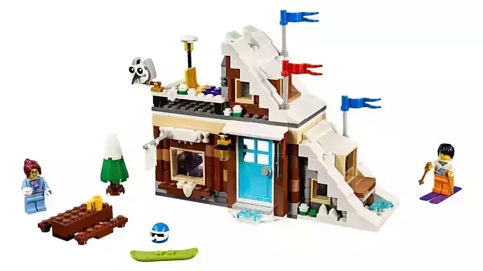 Wikibricks3D - 31080 Modular Winter Vacation 3D print model