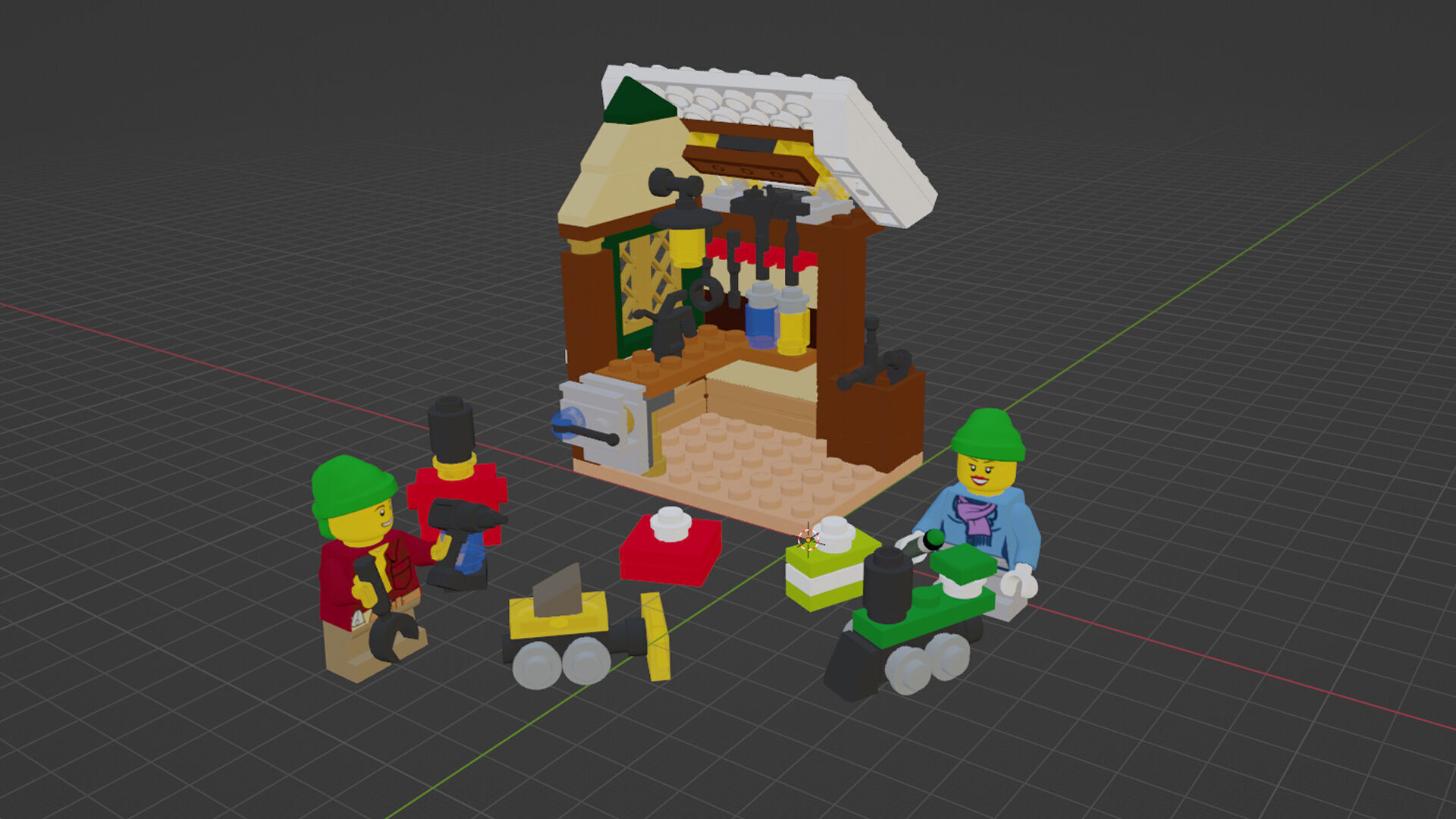 Wikibricks3D - 40106 Toy Workshop 3D print model_1