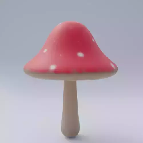 Mushroom - Fungi Low-poly 3D model