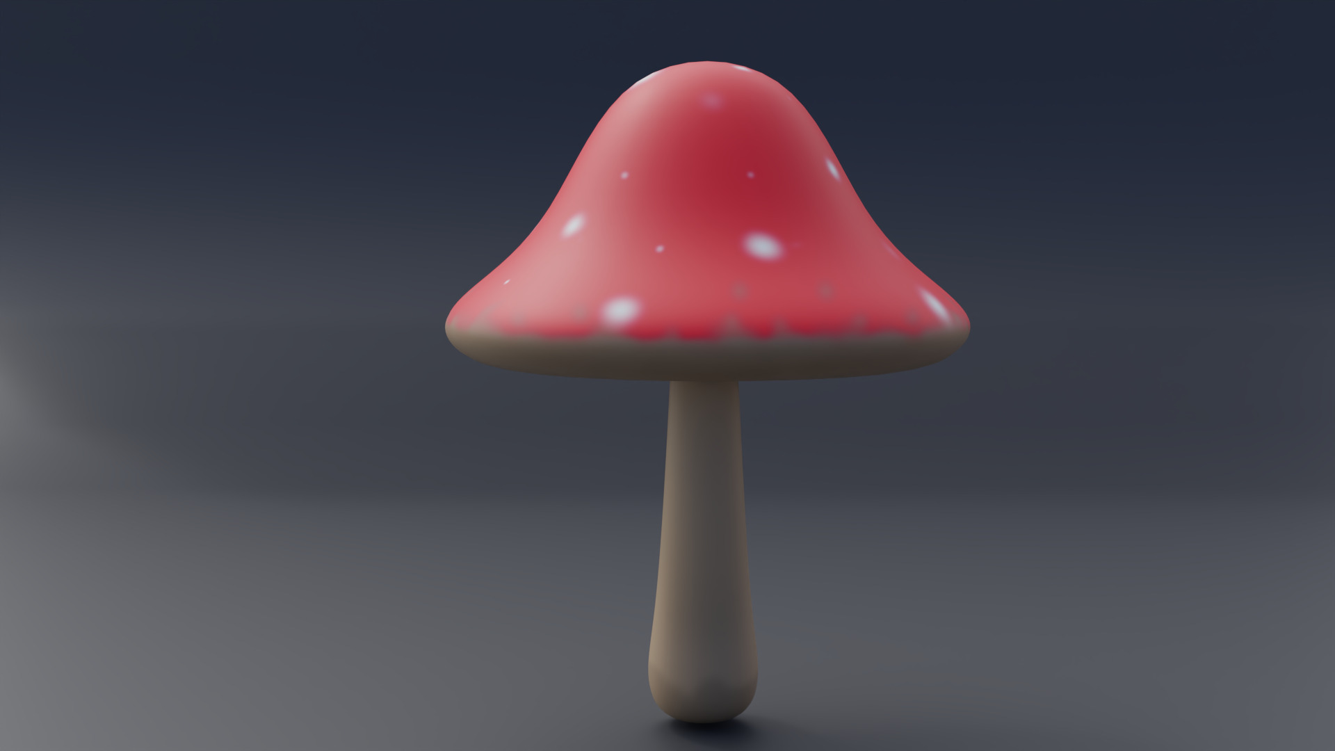 Mushroom - Fungi Low-poly 3D model_1
