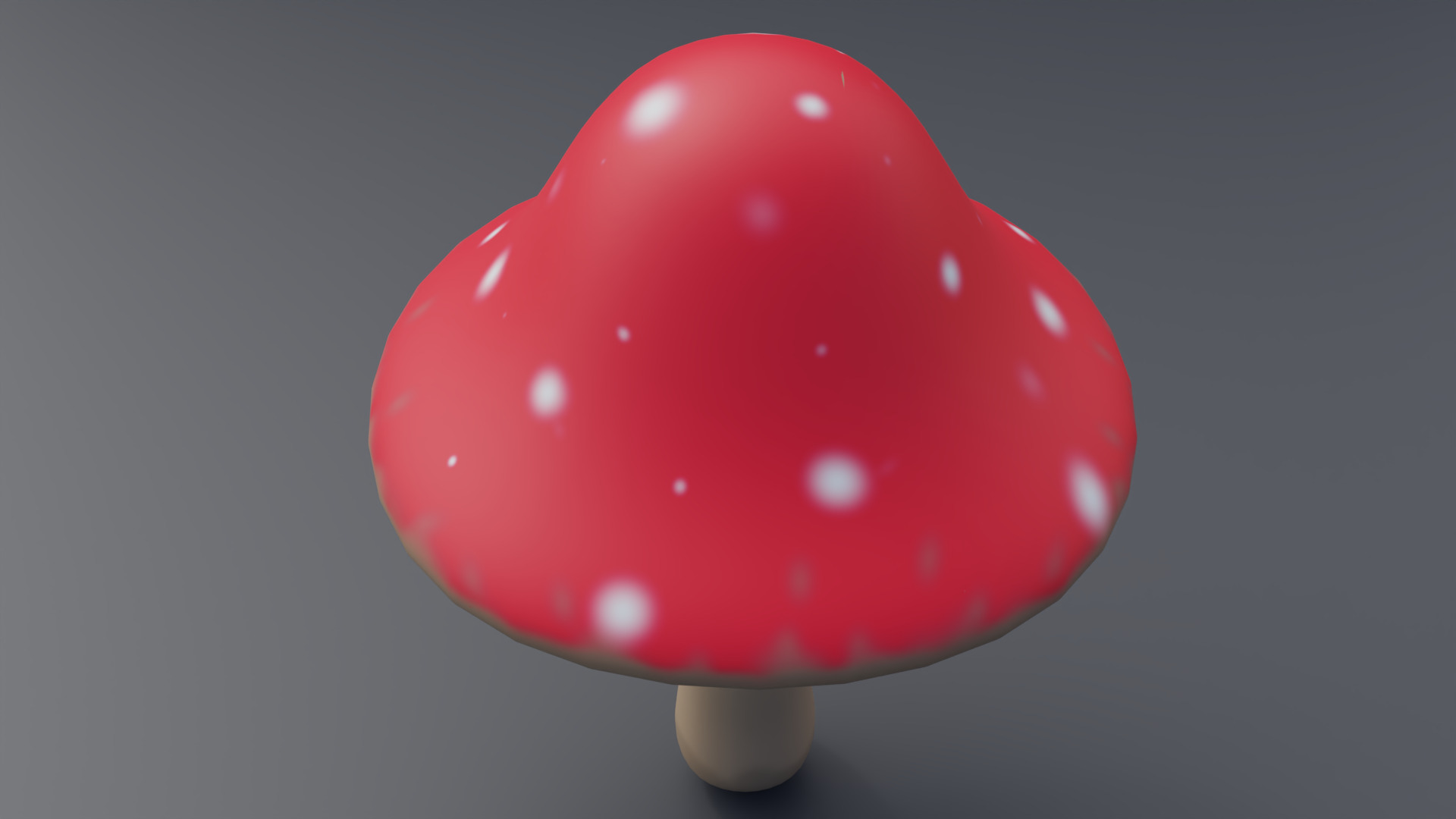 Mushroom - Fungi Low-poly 3D model_3