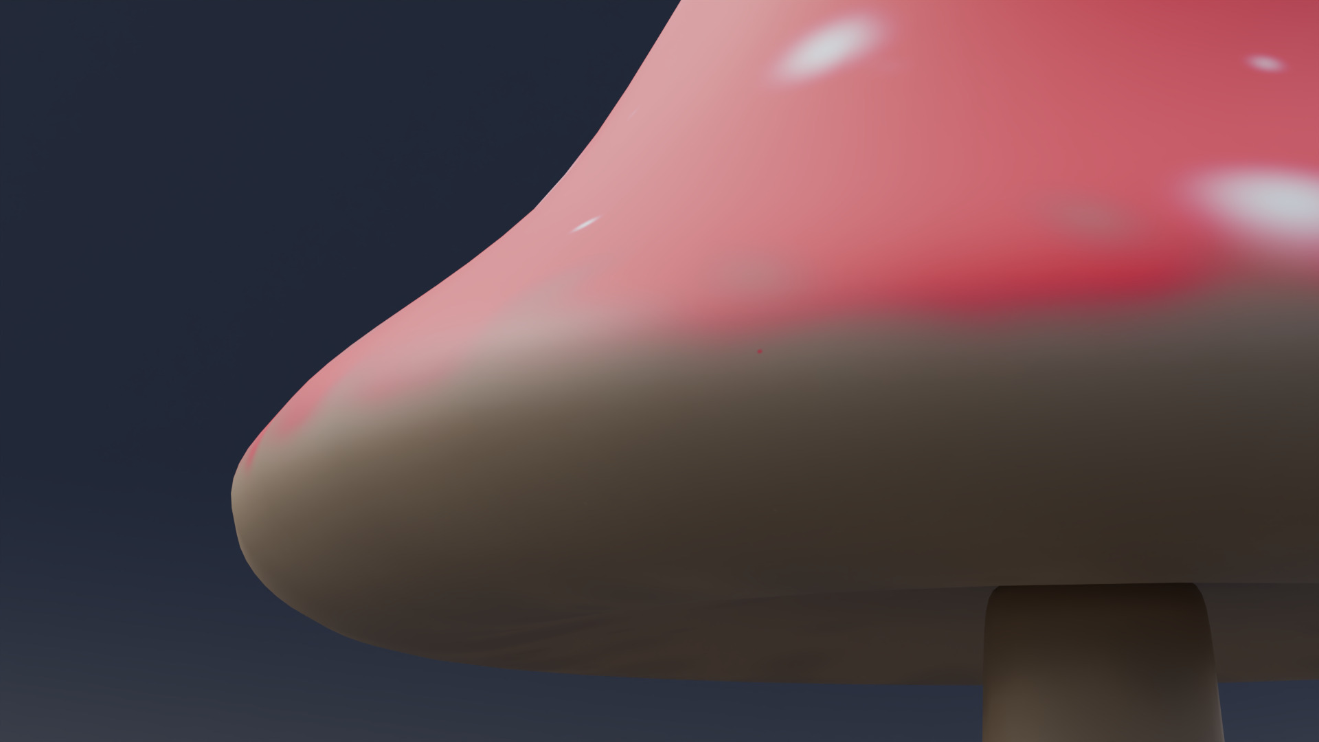 Mushroom - Fungi Low-poly 3D model_2