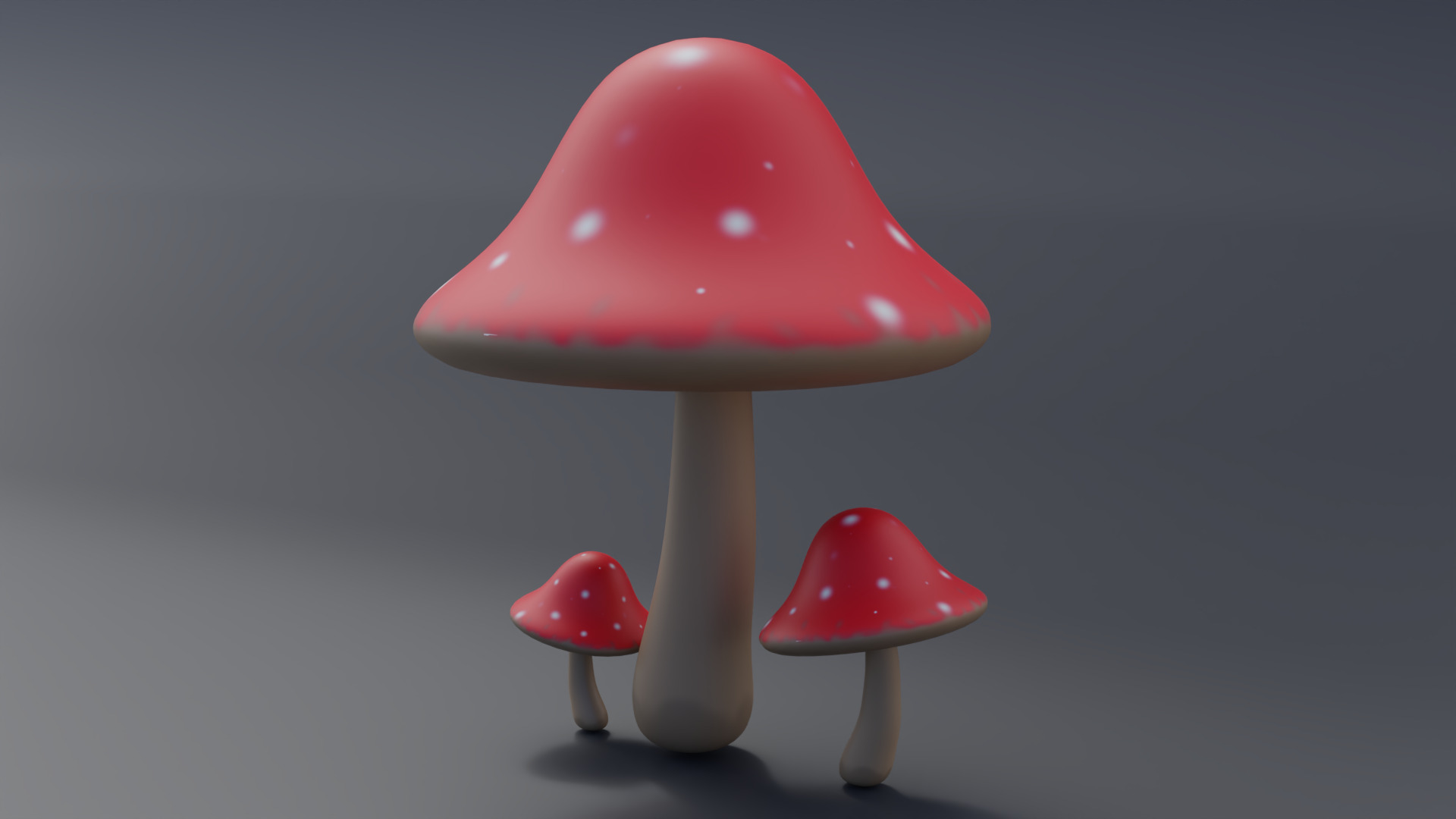 Mushroom - Fungi Low-poly 3D model_4