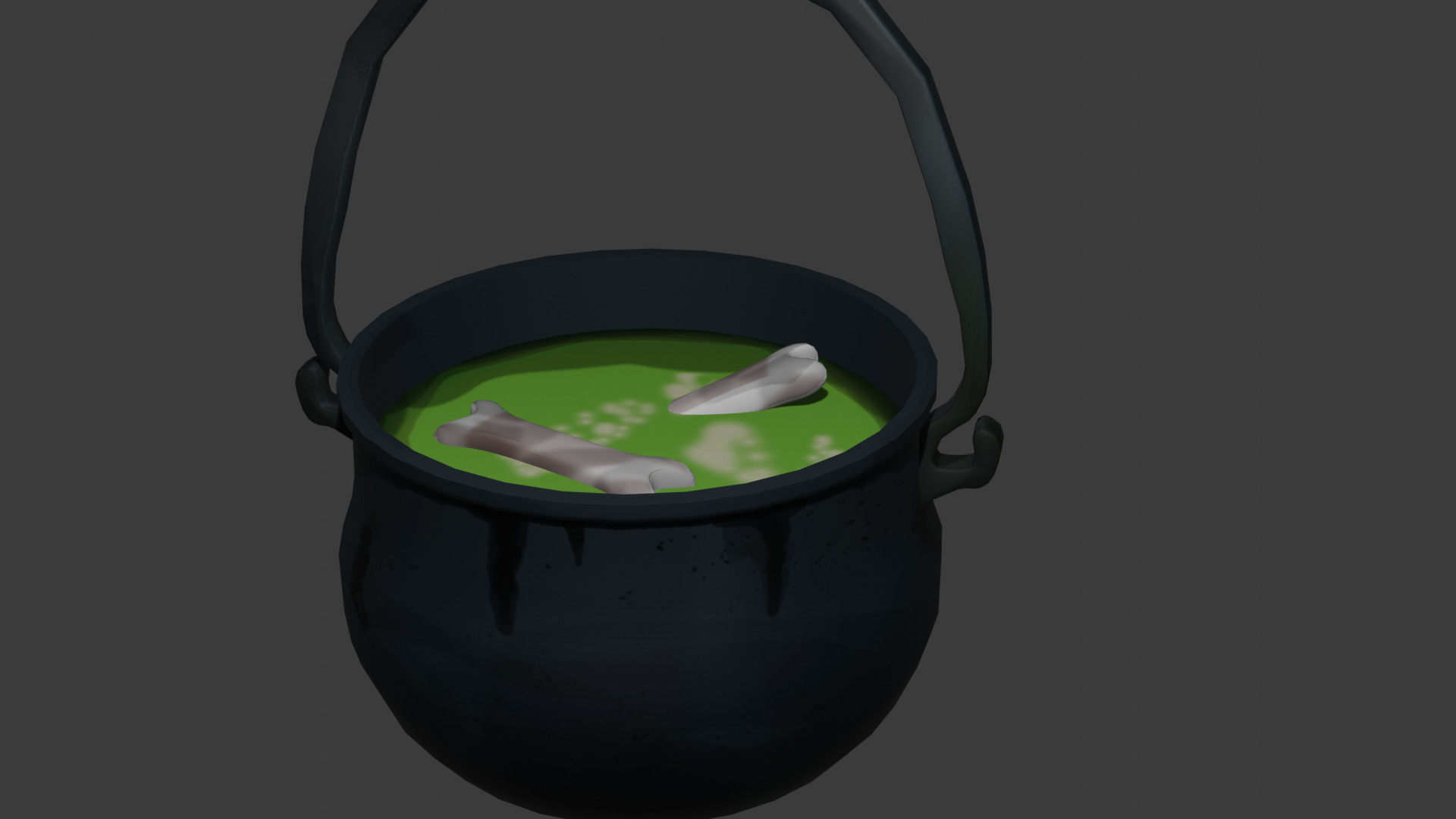 Cauldron 3D model_2