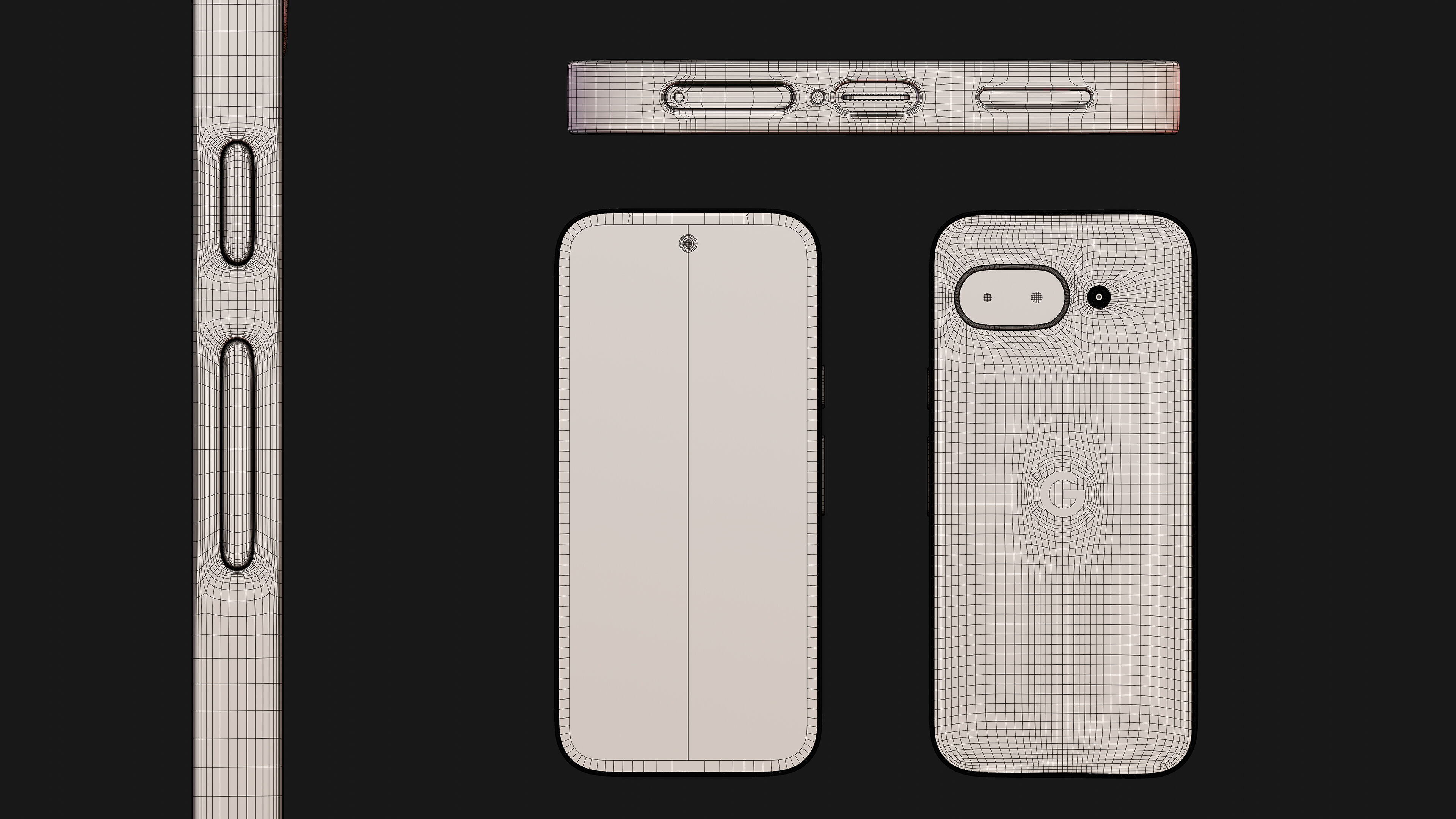 Google Pixel 9a All colors 3D model_10