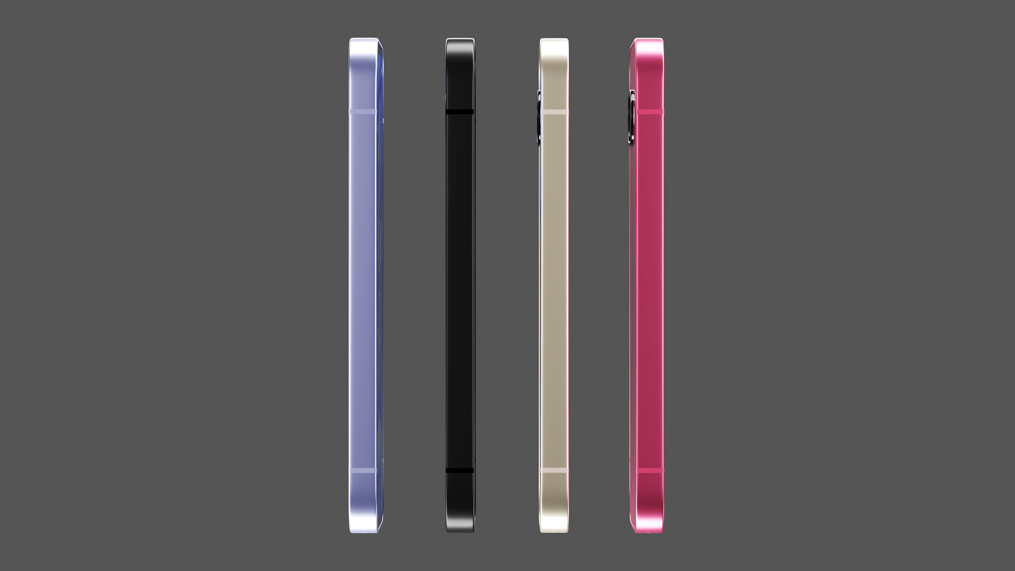 Google Pixel 9a All colors 3D model_6