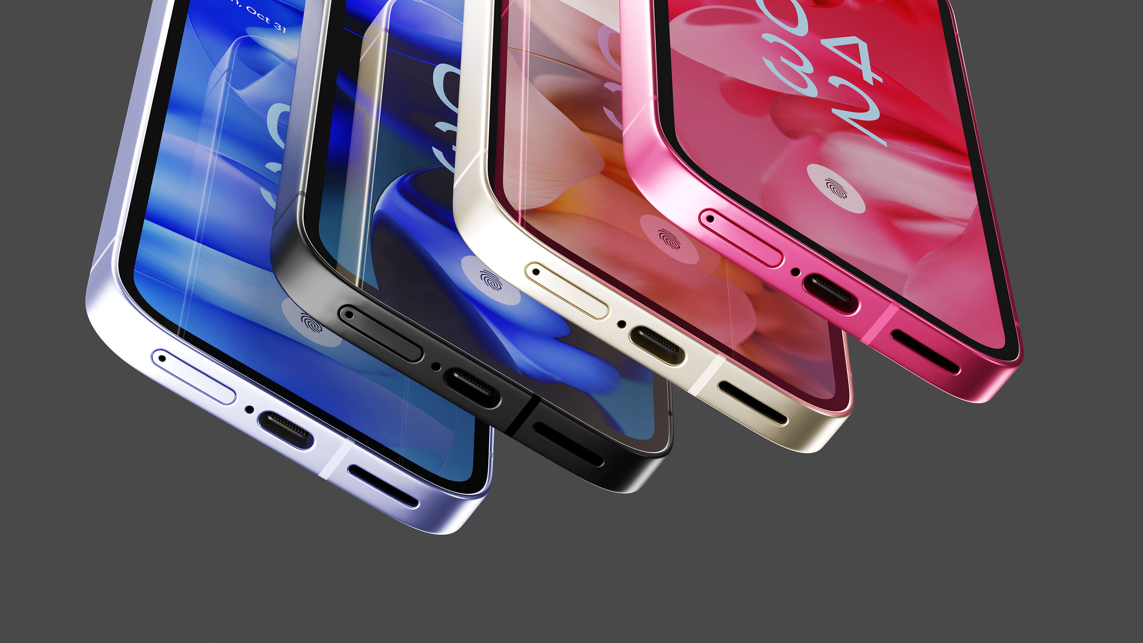 Google Pixel 9a All colors 3D model_2
