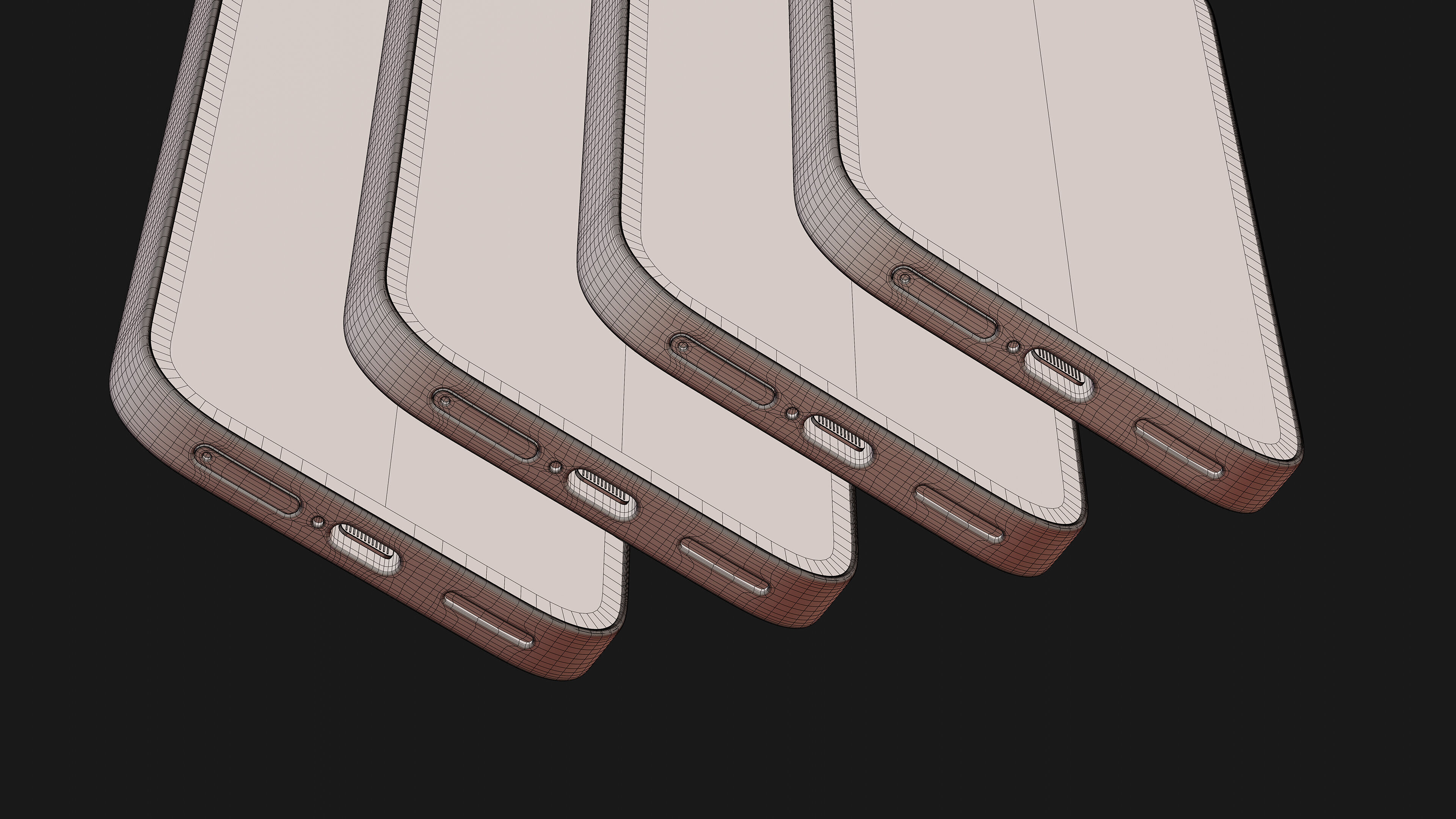 Google Pixel 9a All colors 3D model_9