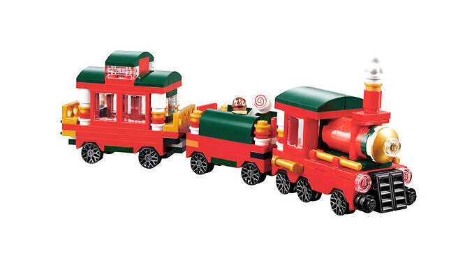 Wikibricks3D - 40138 Christmas Train 3D print model