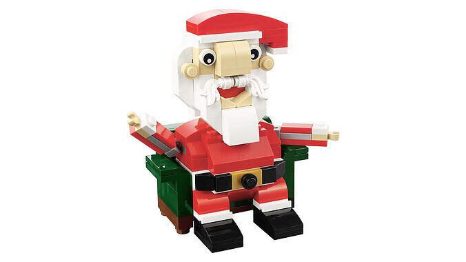 Wikibricks3D - 40206 Lego Santa 3D print model