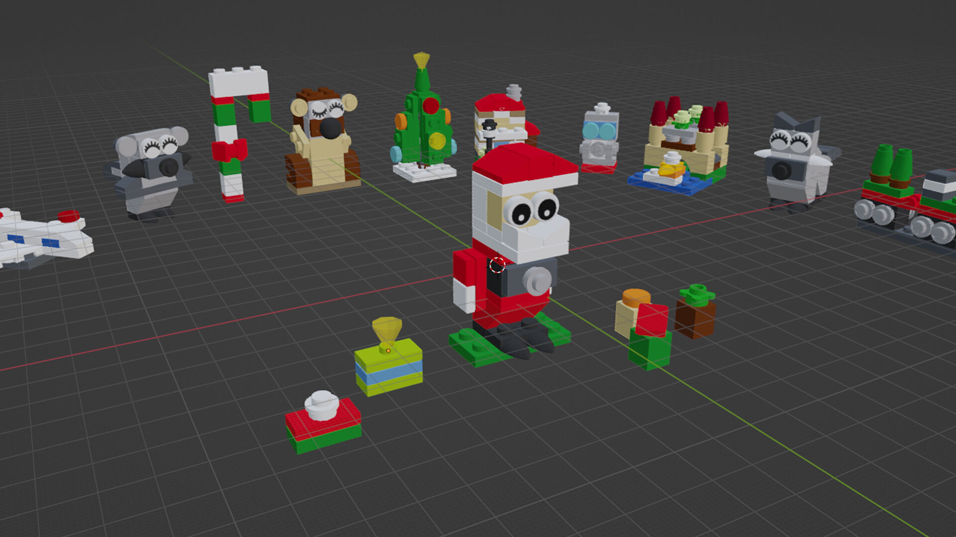 Wikibricks3D - 40222 Christmas Build-Up 3D print model_1