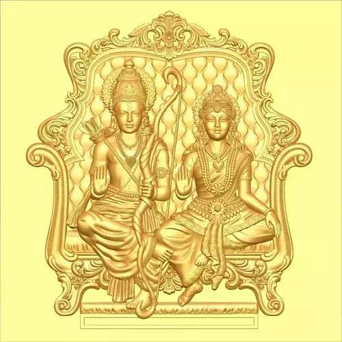Lord Rama and Goddess Sita  3D print model