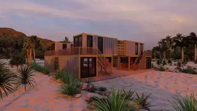 Casa Scene-villa-Temporary accommodation villa-Villa condo 3D model