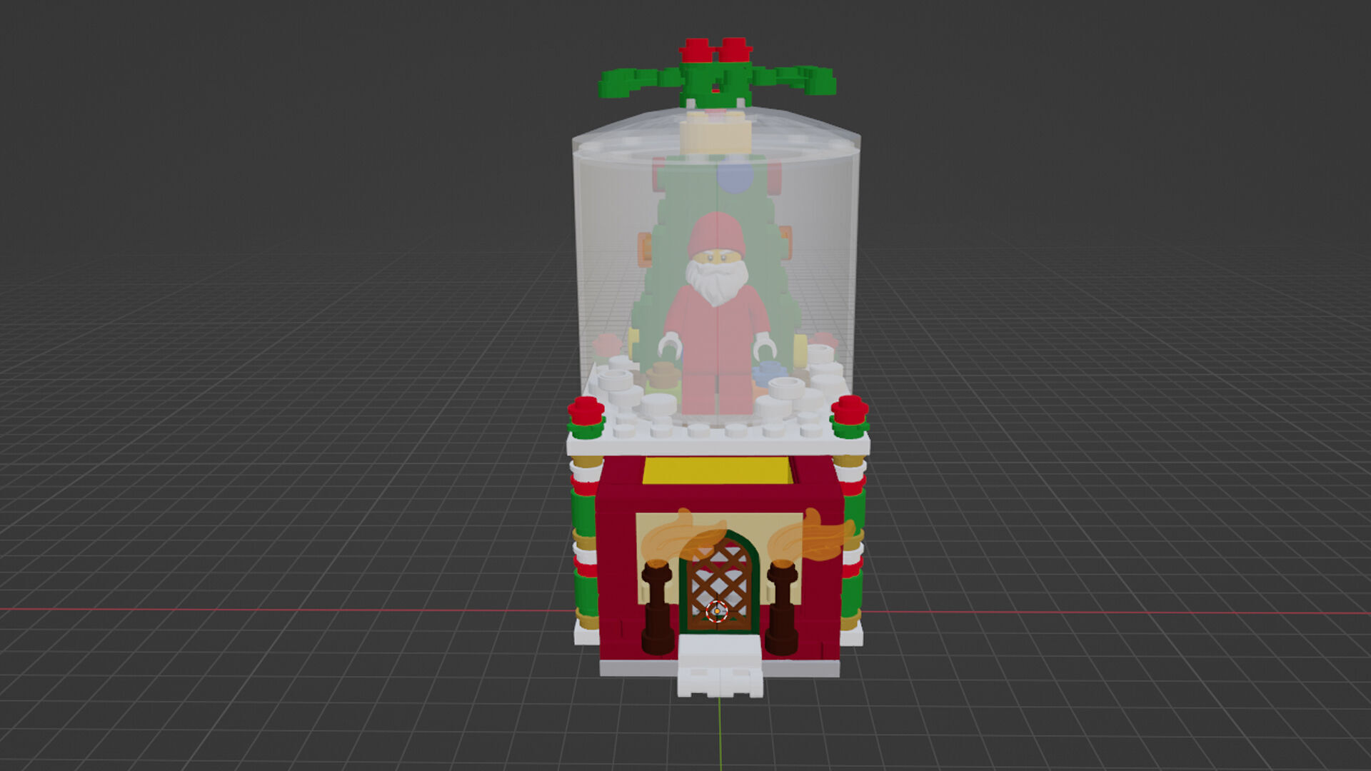 Wikibricks3D - 40223 Lego Snowglobe 3D print model_1