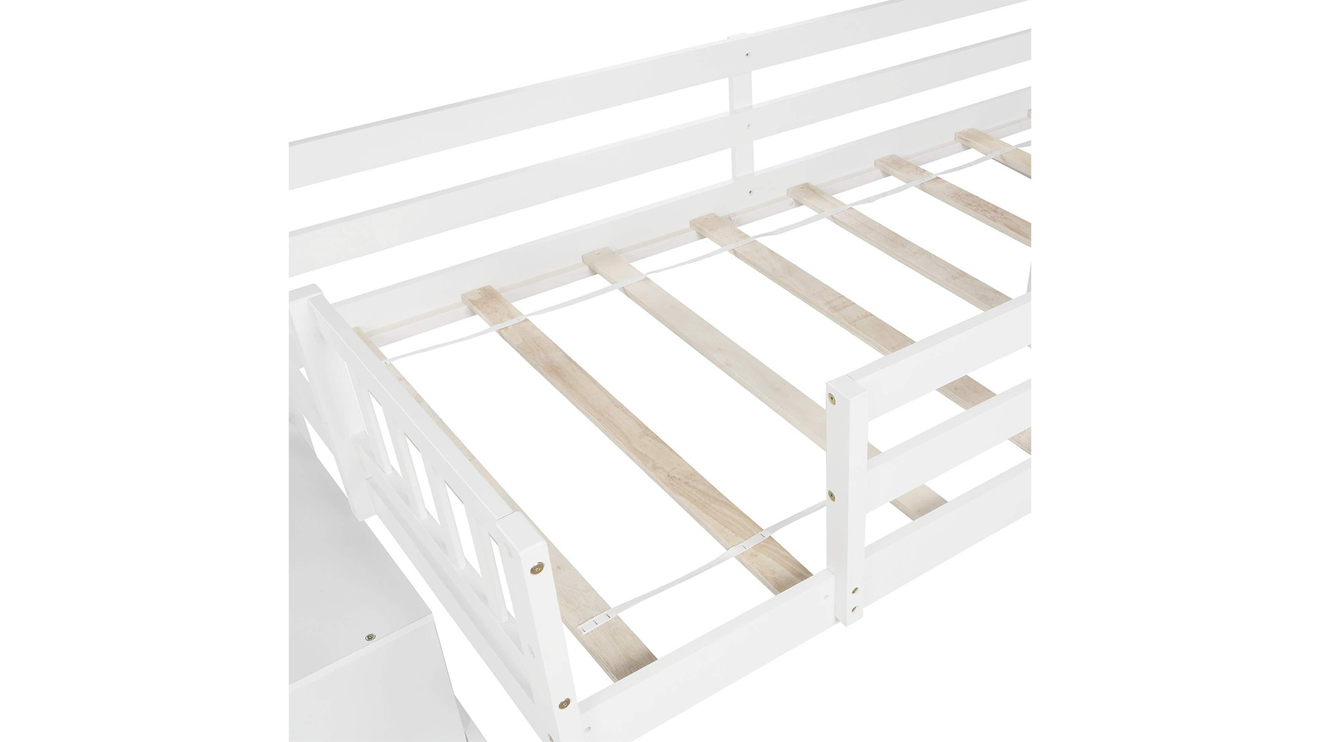Loft Bed with Slide 3D model_2