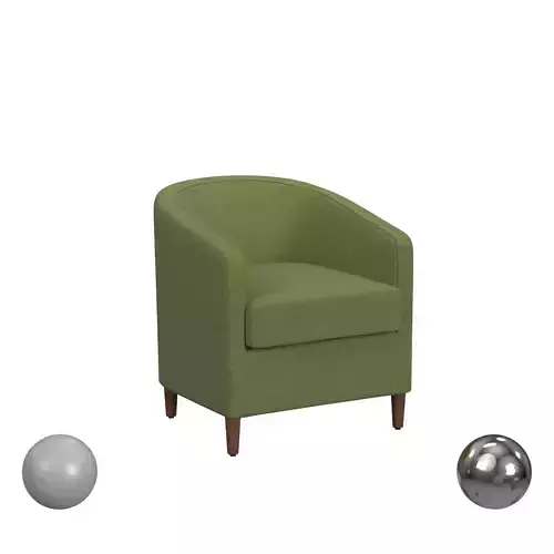 HomePop Modern Barrel Accent Chair - Olive Green Woven