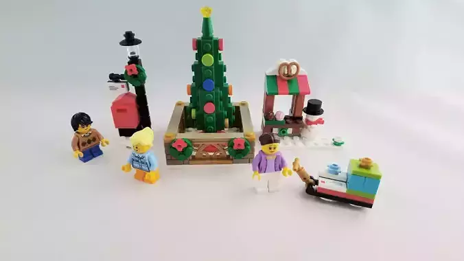 Wikibricks3D - 40263 Christmas Town Square 3D print model