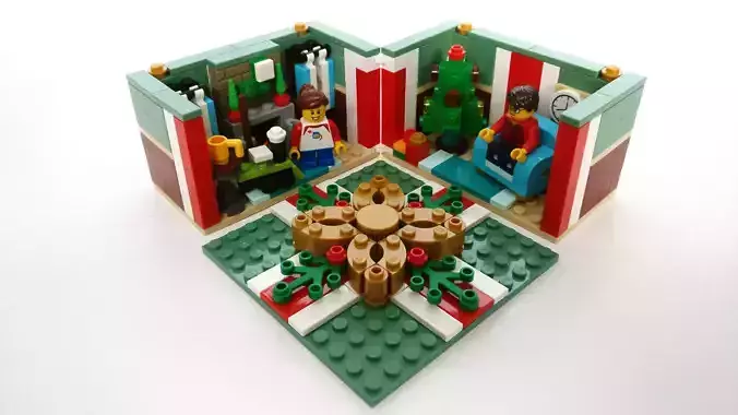 Wikibricks3D - 40292 Christmas Gift 3D print model Wikibricks3D - 40292 Christmas Gift 3D print model