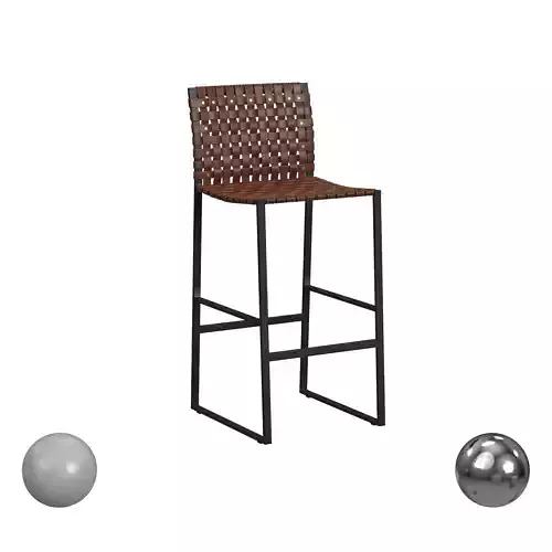 Butler Specialty Urban Woven Leather Counter Stool