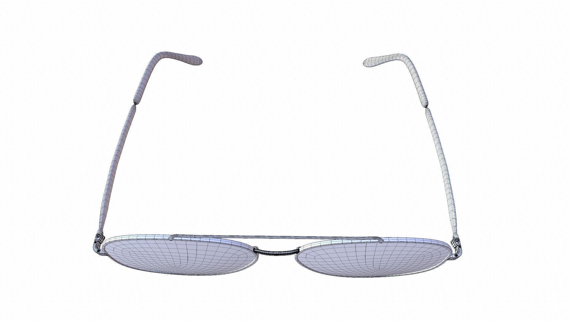 Ray Ban Unisex Glasses 3D model_10