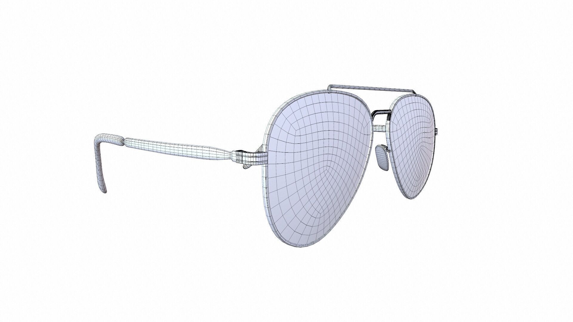 Ray Ban Unisex Glasses 3D model_12
