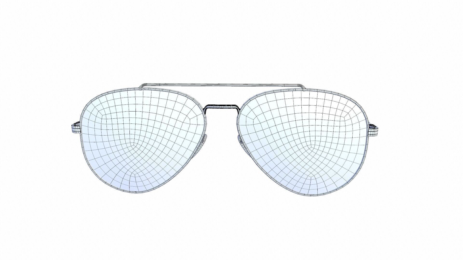Ray Ban Unisex Glasses 3D model_11