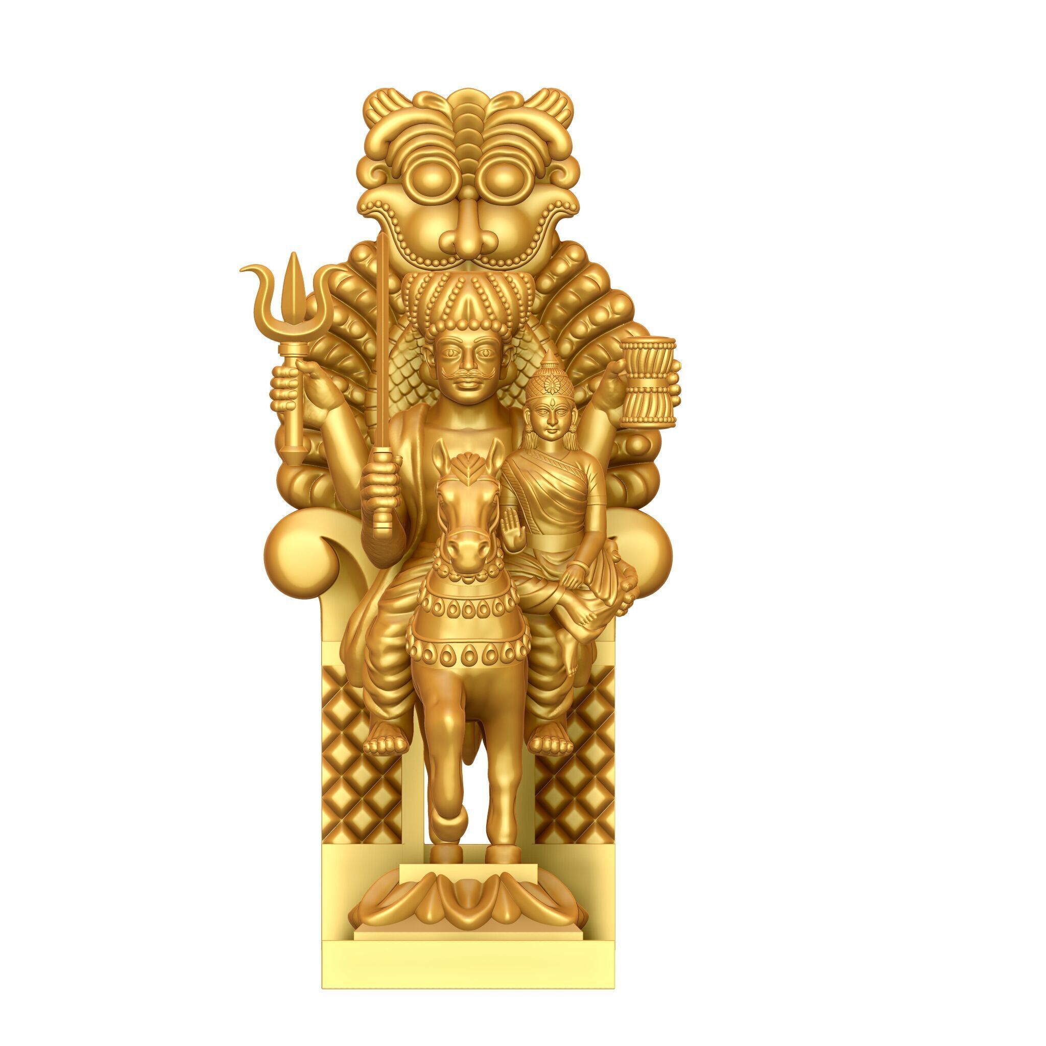 Khandoba Baba 3D Statue Design  3D print model_1