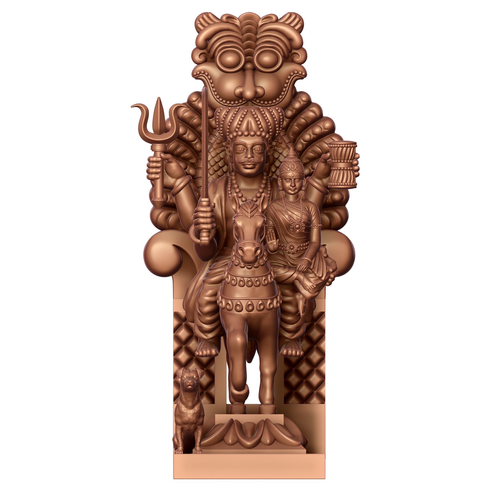 Khandoba Baba 3D Statue Design  3D print model_2