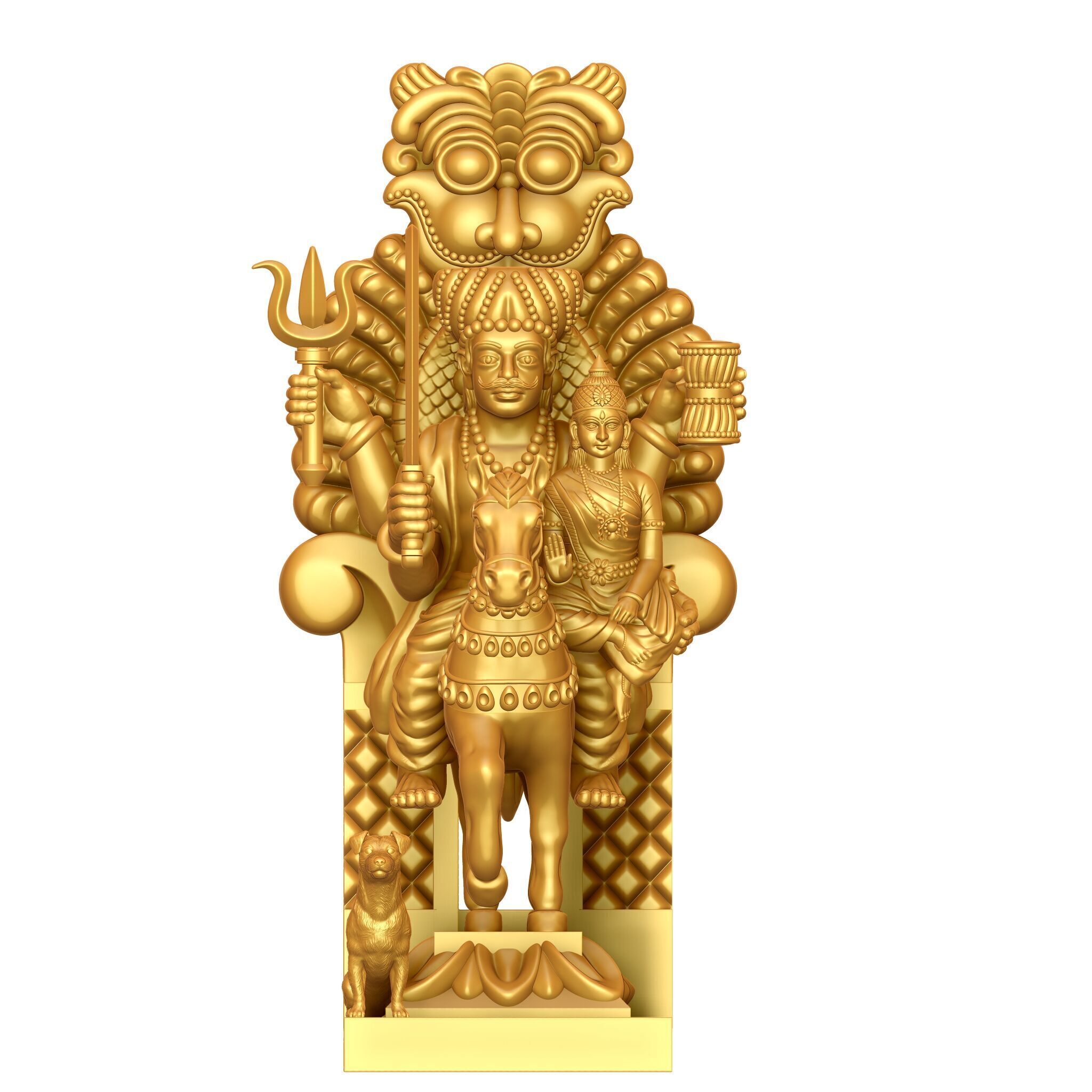 Khandoba Baba 3D Statue Design  3D print model_7
