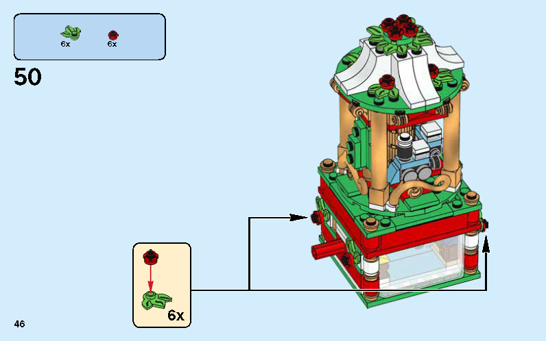Wikibricks3D - 40293 Christmas Carousel 3D print model_45